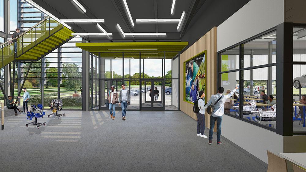 Rendering of ATEC Interior Entrance